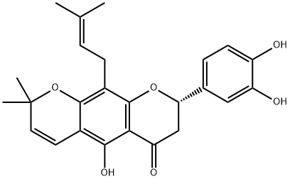 2H,6H-Benzo[1,2-b:5,4-b']dipyran-6-one, 8-(3,4-dihydroxyphenyl)-7,8-dihydro-5-hydroxy-2,2-dimethyl-10-(3-methyl-2-buten-1-yl)-, (8S)-