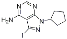 1-环戊基-3-碘-1H-吡唑并[3,4-d]嘧啶-4-胺