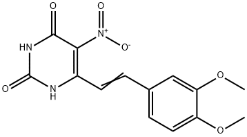 2,4(1H,3H)-Pyrimidinedione, 6-[2-(3,4-dimethoxyphenyl)ethenyl]-5-nitro-