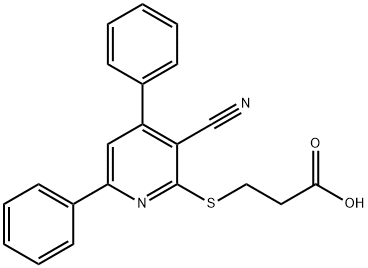 3-((3-cyano-4,6-diphenylpyridin-2-yl)thio)propanoic acid