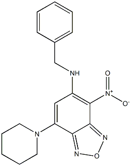 N-benzyl-4-nitro-7-piperidin-1-yl-2,1,3-benzoxadiazol-5-amine