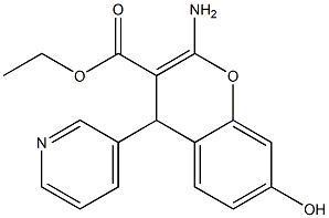 ETHYL 2-AMINO-7-HYDROXY-4-(PYRIDIN-3-YL)-4H-CHROMENE-3-CARBOXYLATE