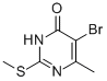 5-溴-6-甲基-2-(甲硫基)嘧啶-4(3H)-酮