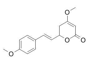 2H-Pyran-2-one, 5,6-dihydro-4-methoxy-6-[(1E)-2-(4-methoxyphenyl)ethenyl]-