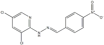 3,5-dichloro-N-[(E)-(4-nitrophenyl)methylideneamino]pyridin-2-amine