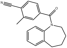 2-甲基-4-(2,3,4,5-四氢-1H-苯并[B]氮杂卓-1-羰基)苯甲腈