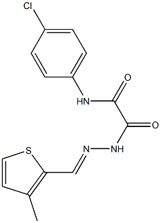 N-(4-chlorophenyl)-N'-[(E)-(3-methylthiophen-2-yl)methylideneamino]oxamide