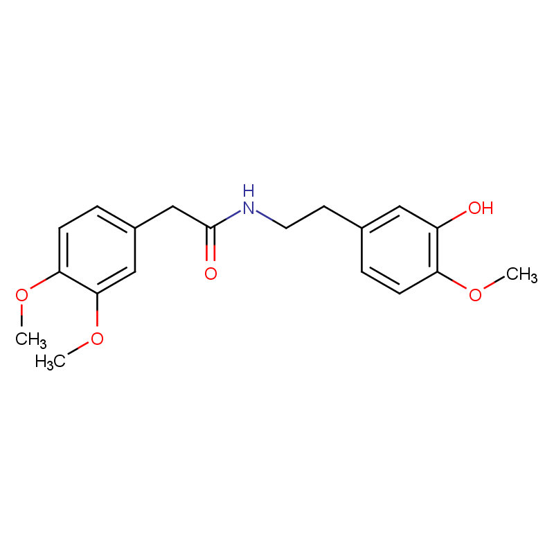 N-(3-Hydroxy-4-methoxyphenethyl)-3.4-dimethoxyphenyl-acetamide