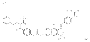 (3E)-3-{2-[4-(acetylamino)phenyl]hydrazinylidene}-4-oxo-7-({[(6E)-5-oxo-6-(2-phenylhydrazinylidene)-7-sulfo-5,6-dihydronaphthalen-2-yl]carbamoyl}amino)-3,4-dihydronaphthalene-2-sulfonic acid