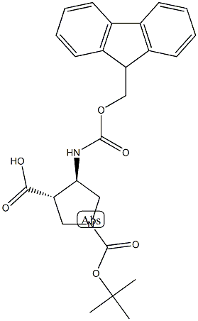 (3S,4R)-1-[(叔-丁氧基)羰基]-4-{[(9H-芴-9-基甲氧基)羰基]氨基}吡咯烷-3-羧酸