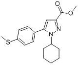 METHYL 1-CYCLOHEXYL-5-(4-METHYLSULFANYL-PHENYL)-1H-PYRAZOLE-3-CARBOXYLATE