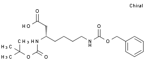 (S)-7-(((Benzyloxy)carbonyl)amino)-3-((tert-butoxycarbonyl)amino)heptanoic acid