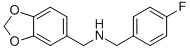 BENZO[1,3]DIOXOL-5-YLMETHYL-(4-FLUORO-BENZYL)-AMINE