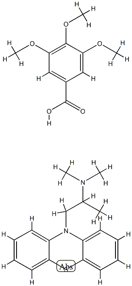 3,4,5-trimethoxybenzoic acid, compound with N,N,alpha-trimethyl-10H-phenothiazine-10-ethylamine (1:1)