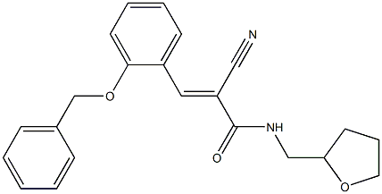 (E)-2-cyano-N-(oxolan-2-ylmethyl)-3-(2-phenylmethoxyphenyl)prop-2-enamide