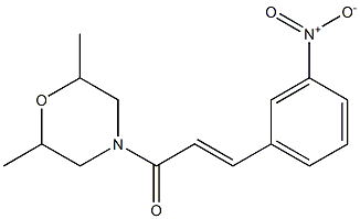 (E)-1-(2,6-dimethylmorpholin-4-yl)-3-(3-nitrophenyl)prop-2-en-1-one