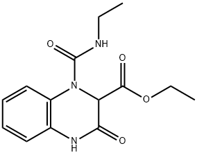 2-Quinoxalinecarboxylic acid, 1-[(ethylamino)carbonyl]-1,2,3,4-tetrahydro-3-oxo-, ethyl ester