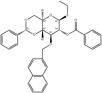 Ethyl 4,6-O-Benzylidene-3-O-(2-methylnaphthyl)-2-O-benzoyl-1-thio-β-D-glucopyranoside