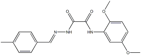 N-(2,5-dimethoxyphenyl)-N'-[(E)-(4-methylphenyl)methylideneamino]oxamide