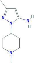 5-Methyl-2-(1-methyl-piperidin-4-yl)-2H-pyrazol-3-ylamine