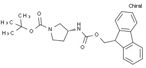 (R)-(-)-N-Boc-3-N-Fmoc-氨基吡咯烷