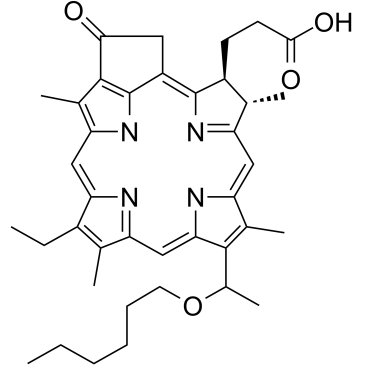 (3S,4S)-14-Ethyl-9-[1-(hexyloxy)ethyl]-4,8,13,18-tetramethyl-20-oxo-3-phorbinepropanoic acid