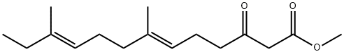 6,10-Tridecadienoic acid, 7,11-dimethyl-3-oxo-, methyl ester, (6E,10E)-