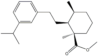 [1R,(-)]-1α,3β-Dimethyl-2β-[2-[3-(1-methylethyl)phenyl]ethyl]cyclohexanecarboxylic acid methyl ester