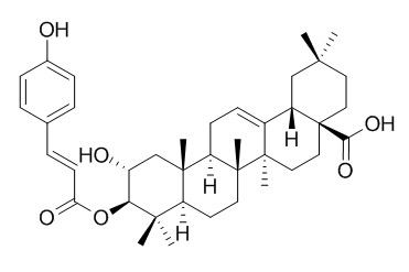 Olean-12-en-28-oic acid, 2-hydroxy-3-[[(2E)-3-(4-hydroxyphenyl)-1-oxo-2-propen-1-yl]oxy]-, (2α,3β)-