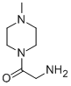 Piperazine, 1-(aminoacetyl)-4-methyl- (9CI)