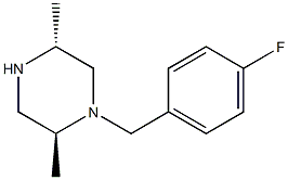 Piperazine, 1-[(4-fluorophenyl)methyl]-2,5-dimethyl-, (2S,5R)-