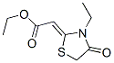 ethyl (3-ethyl-4-oxothiazolidin-2-ylidene)acetate