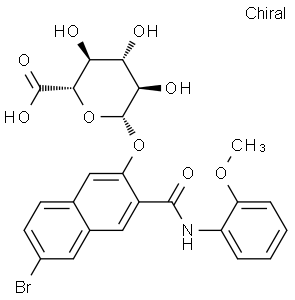 6-溴-3-[[(2-甲氧基苯基)氨基]羰基]-2-萘基 BETA-D-吡喃葡糖苷酸