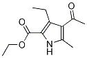 1H-Pyrrole-2-carboxylic acid, 4-acetyl-3-ethyl-5-Methyl-, ethyl ester