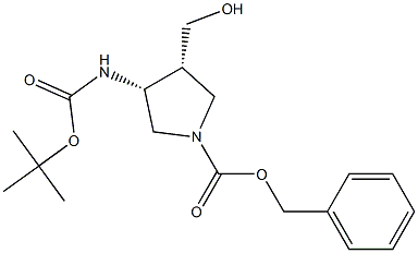 (3R,4R)-1-CBZ-3-(BOC-氨基)-4-(羟甲基)吡咯烷