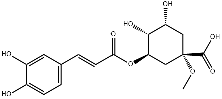 Cyclohexanecarboxylic acid, 3-[[(2E)-3-(3,4-dihydroxyphenyl)-1-oxo-2-propen-1-yl]oxy]-4,5-dihydroxy-1-methoxy-, (1S,3R,4R,5R)-