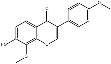 4H-1-Benzopyran-4-one, 7-hydroxy-8-methoxy-3-(4-methoxyphenyl)-