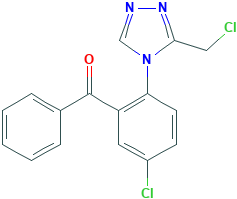 5-Chloro-2-(3-chloromethyl-4H-1,2,4-triazol-4-yl)-benzophenone