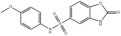 N-(4-甲氧基苯基)-2-硫烷基-1,3-苯并噁唑-5-磺酰胺