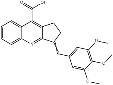 3-[(3,4,5-trimethoxyphenyl)methylidene]-1H,2H,3H-cyclopenta[b]quinoline-9-carboxylic acid