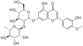 7-(((2S,3R,4S,5S,6R)-4,5-二羟基-6-(羟甲基)-3-(((2S,3R,4R,5R,6S)-3,4,5-三羟基-6-甲基四氢-2H-吡喃-2-基)氧基)四氢-2H-吡喃-2-基)氧基)-5-羟基-2-(3-羟基-4-甲氧基苯基)-4H-苯并吡喃-4-酮