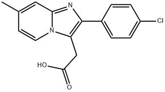 Imidazo[1,2-a]pyridine-3-acetic acid, 2-(4-chlorophenyl)-7-methyl-