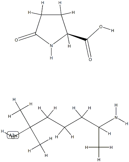 5-oxo-L-proline, compound with 6-amino-2-methylheptan-2-ol (1:1)