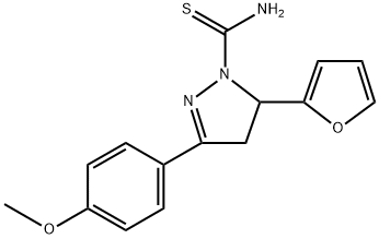 5-(furan-2-yl)-3-(4-methoxyphenyl)-4,5-dihydro-1H-pyrazole-1-carbothioamide