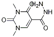 5-Pyrimidinecarboxylic acid, 1,2,3,4-tetrahydro-1,3-dimethyl-2,4-dioxo-, hydrazide