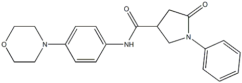 N-(4-morpholin-4-ylphenyl)-5-oxo-1-phenylpyrrolidine-3-carboxamide