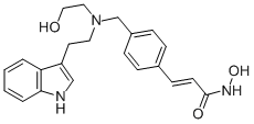 2-Propenamide, N-hydroxy-3-[4-[[(2-hydroxyethyl)[2-(1H-indol-3-yl)ethyl]amino]methyl]phenyl]-, (2E)-