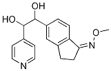 1H-Inden-1-one, 5-[1,2-dihydroxy-2-(4-pyridinyl)ethyl]-2,3-dihydro-, O-MethyloxiMe