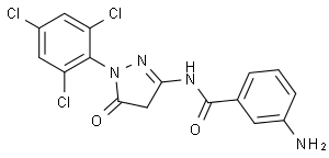 3-Amino-N-[4,5-dihydro-5-oxo-1-(2,4,6-trichlorophenyl)-1H-pyrazol-3-yl]-benzamide