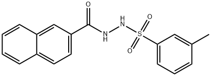 2-Naphthalenecarboxylic acid, 2-[(3-methylphenyl)sulfonyl]hydrazide